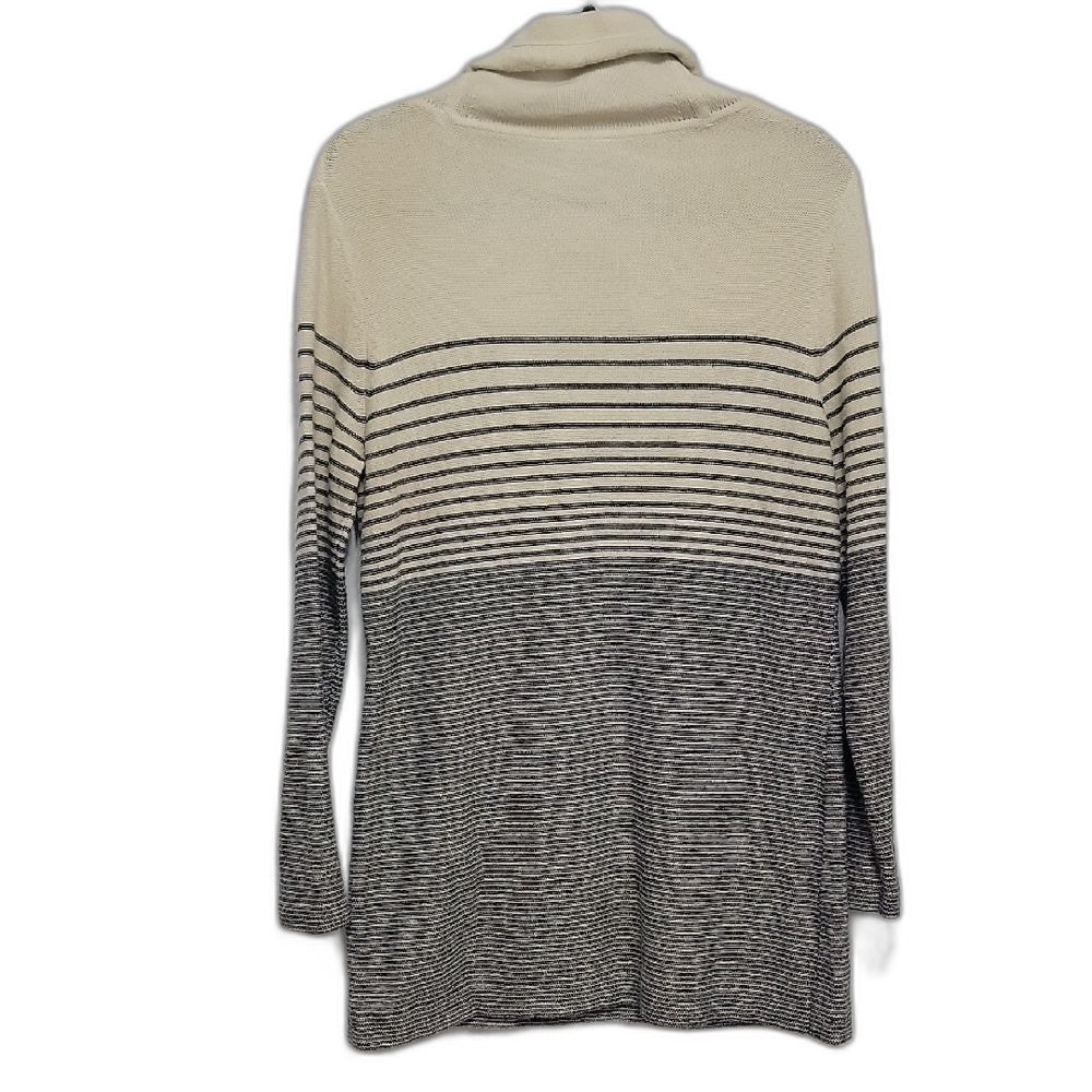 Talbots Cream and Black Cowl Neck Sweater - Picture 2 of 12